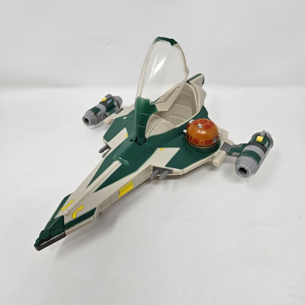 Hasbro Star Wars Jedi Starfighter Green Tan 2013 Delta-7B Aethersprite Vehicle